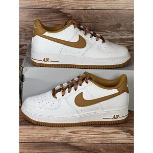 Nike Air Force 1 BG Ochre Brown White AF1 FJ0706 100 Size 6Y = Women's 7.5 New